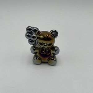 Boyd Art Glass Patrick Bear Blackberry Carnival Second Series #4 Made 5-20-2004